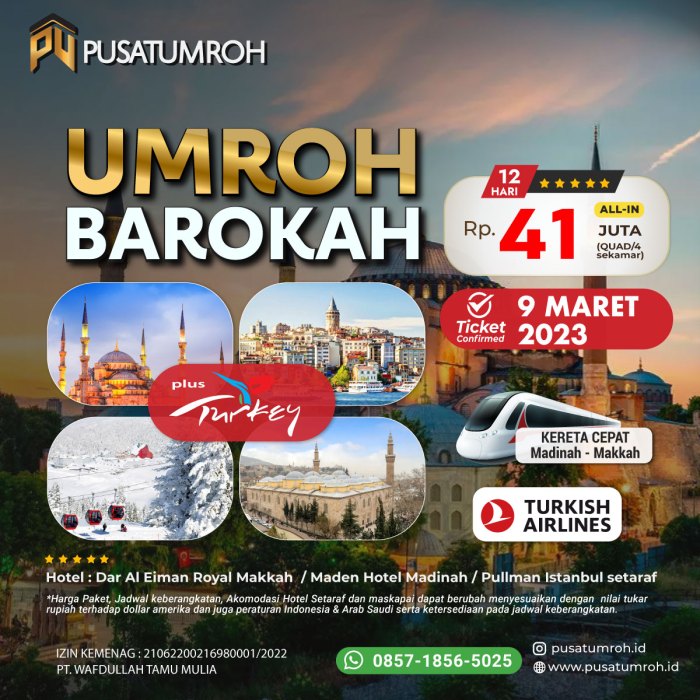 Paket umroh plus turki